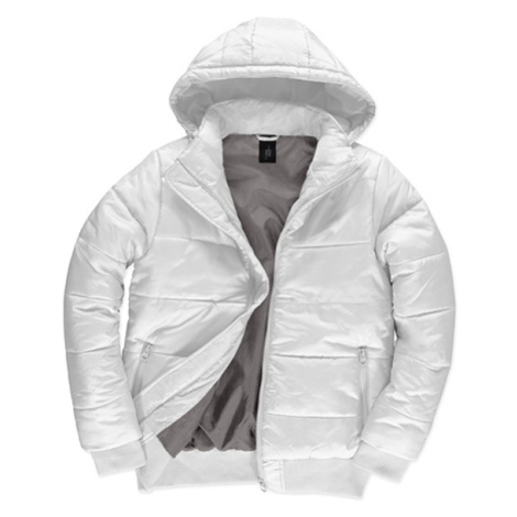 B&amp;C Superhood Pánská zimní bunda JM940 White B&C