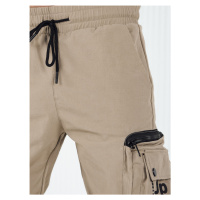 Pánské béžové cargo kalhoty Dstreet UX4157