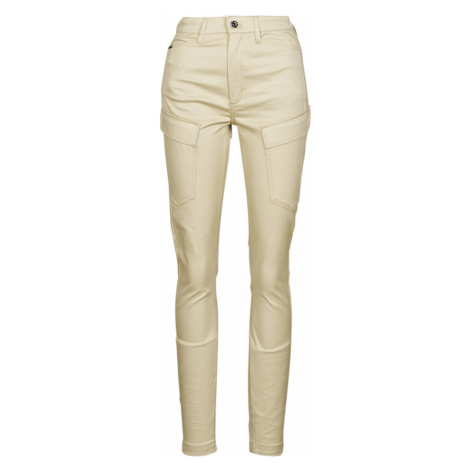 G-Star Raw HIGH G-SHAPE CARGO SKINNY PANT WMN Béžová