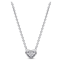 Pandora Něžný náhrdelník ze stříbra Srdce 392494C01-45