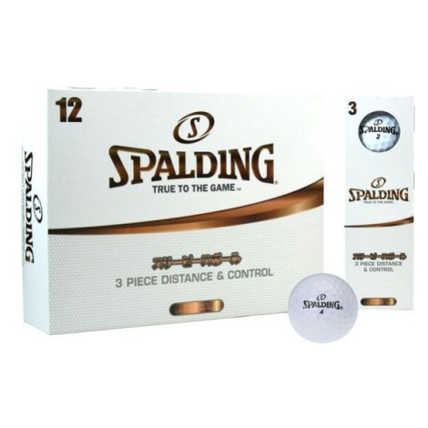 Spalding SPIN 3 pc (12 pcs) Golfové míčky, bílá, velikost