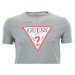 Pánské světle šedé tričko Guess s potiskem trojúhelníku