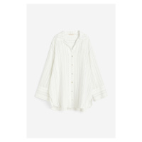 H & M - Košile z žakárové tkaniny - bílá