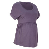 BONPRIX těhotenské tričko s krátkým rukávem Barva: Fialová, Mezinárodní