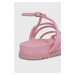 Sandály Chiara Ferragni CF3146_012 dámské, růžová barva, CF CABLE SANDAL