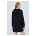 Šaty New Balance WD21501BK černá barva, mini, oversize