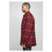 Southpole Flannel Quilted Shirt Jacket - darkred