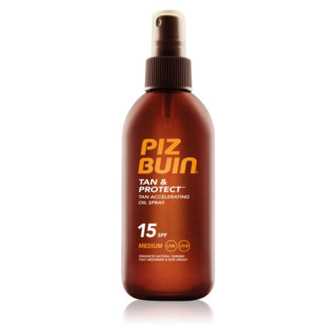 Piz Buin Tan & Protect ochranný olej urychlující opalování SPF 15 150 ml