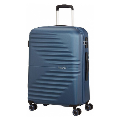 American Tourister Skořepinový cestovní kufr Wavetwister 63 l - tmavě modrá