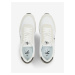 Bílé pánské tenisky s detaily v semišové úpravě Calvin Klein Jeans Retro Runner Su-Ny