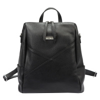 Dámský kožený batoh MiaMore 01-047 černý