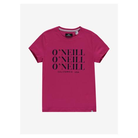 ONeill Tmavě růžové holčičí tričko O'Neill All Year - Kluci