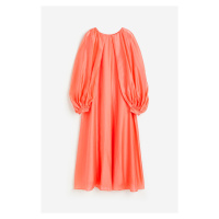 H & M - Dlouhé objemné šaty - oranžová