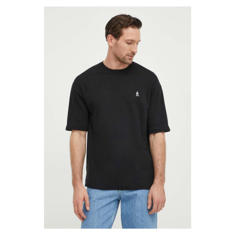 Bavlněné tričko Drykorn ANAYO černá barva, s aplikací, 52017349279