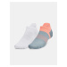 Sada dvou párů ponožek v bílé a šedé barvě Under Armour UA AD Run Lite 2pk NS Tab
