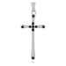 MOISS Originální stříbrný přívěsek Křížek se zirkony P0001241