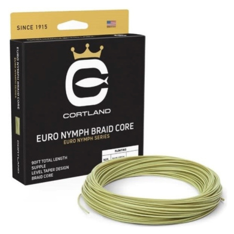 Cortland muškařská šňůra euro nymph braid core 022 freshwater 90 ft - level sage green