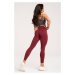 Gym Glamour Legíny Basic Scrunch Bordo Barva: Vínová