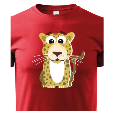Dětské tričko s potiskem levharta - dětské tričko pro milovníky zvířat BezvaTriko