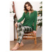 Dámské pyžamo Italian Fashion Asama - dlouhé propínací Zelená
