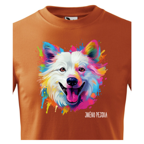 Dětské tričko s potiskem plemene  Americký eskimácky pes s volitelným jménem BezvaTriko