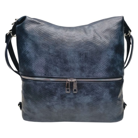 Moderní tmavě modrý kabelko-batoh z eko kůže Tapple