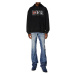 Mikina diesel s-nabel-hood-m1 sweat-shirt černá