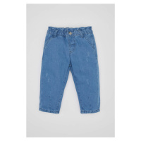 DEFACTO Baby Girl Paperbag Straight Leg Jeans