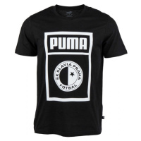 Puma SLAVIA PRAGUE GRAPHIC TEE Pánské triko, černá, velikost