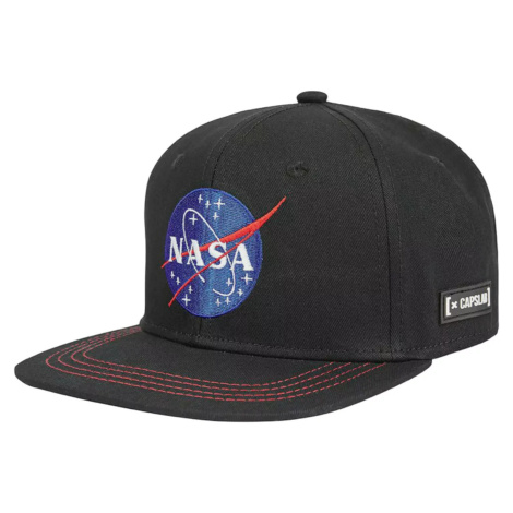 ČERNÁ KŠILTOVKA CAPSLAB SPACE MISSION NASA SNAPBACK CAP BASIC