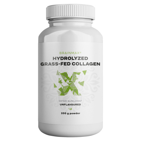 BrainMax Hydrolyzovaný GrassFed Collagen (kolagen z krav krmených trávou), 200 g