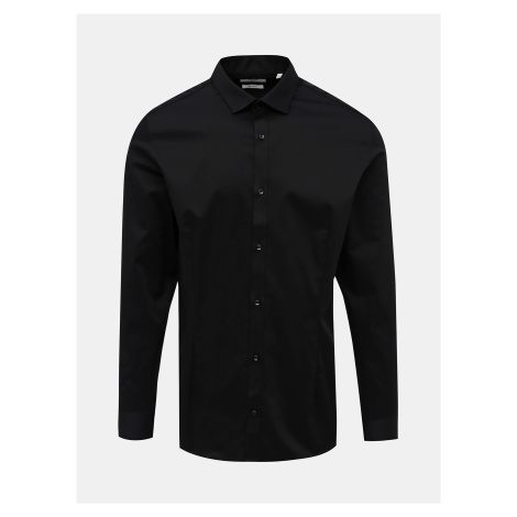 Černá slim fit košile Jack & Jones Parma
