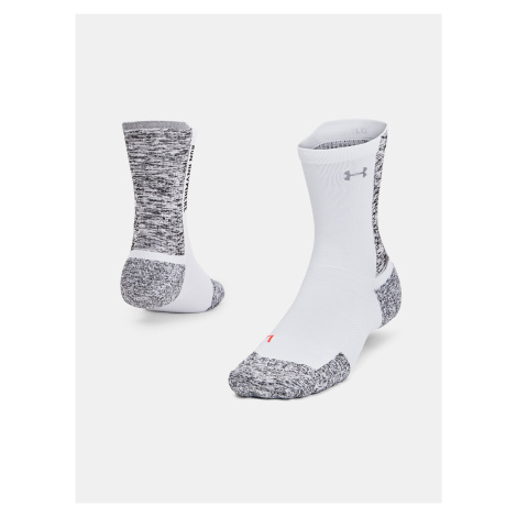 Šedo-bílé unisex sportovní ponožky Under Armour UA AD Run Cushion 1pk Mid