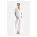 Dagi White Modal Maternity Pajama Bottoms