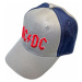 AC/DC kšiltovka, Red Logo 2 tone Grey &amp; Navy