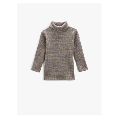 Koton Turtleneck T-Shirt Long Sleeve Soft Textured Loose Fit