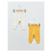 LC Waikiki Basic Cotton Baby Boy Pajamas with Elastic Waist Bottom 2-Pack.