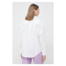 Košile Calvin Klein bílá barva, relaxed, s klasickým límcem