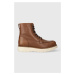 Kožené boty Tommy Hilfiger TH AMERICAN WARM LEATHER BOOT pánské, hnědá barva, FM0FM04668