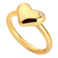 Hot Diamonds Romantický pozlacený prsten s diamantem Jac Jossa Soul DR276 52 mm