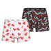 Fila BOXER ELASTIC WITH LOGO IN BOX OF 2 PIECES Pánské boxerky, mix, velikost