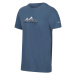 Pánské bavlněné tričko Regatta BREEZED III modrá
