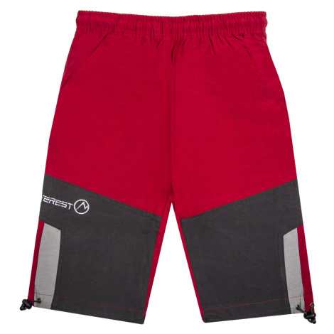 Chlapecké 3/4 plátěné kalhoty - NEVEREST B131, červená Barva: Červená
