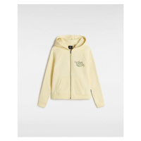 VANS Girls Butterfly Coocon Zip Pullover Hoodie Girls Beige, Size