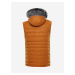 Hnědá pánská zimní vesta s kapucí Alpine Pro JARVIS 3