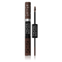 Note Cosmetique Brow Addict gel pro úpravu obočí odstín 03 Dark Brown 2x5 ml