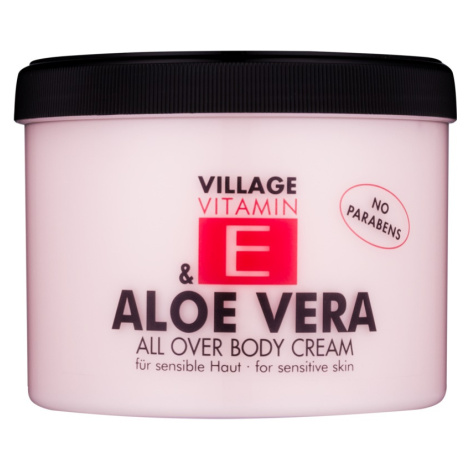 Village Vitamin E Aloe Vera tělový krém 500 ml Village Candle