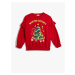 Koton Sweatshirt New Year's Themed Long Sleeve Crew Neck With Ribbon