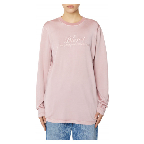 Tričko diesel t-diegory-ls t-shirt růžová