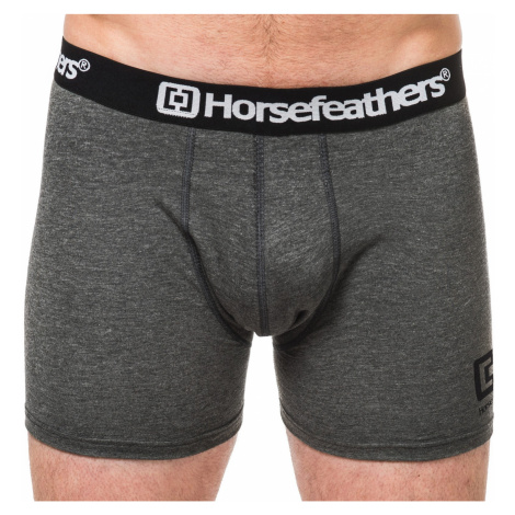 Pánské boxerky Horsefeathers Dynasty heather antracite (AA540D)